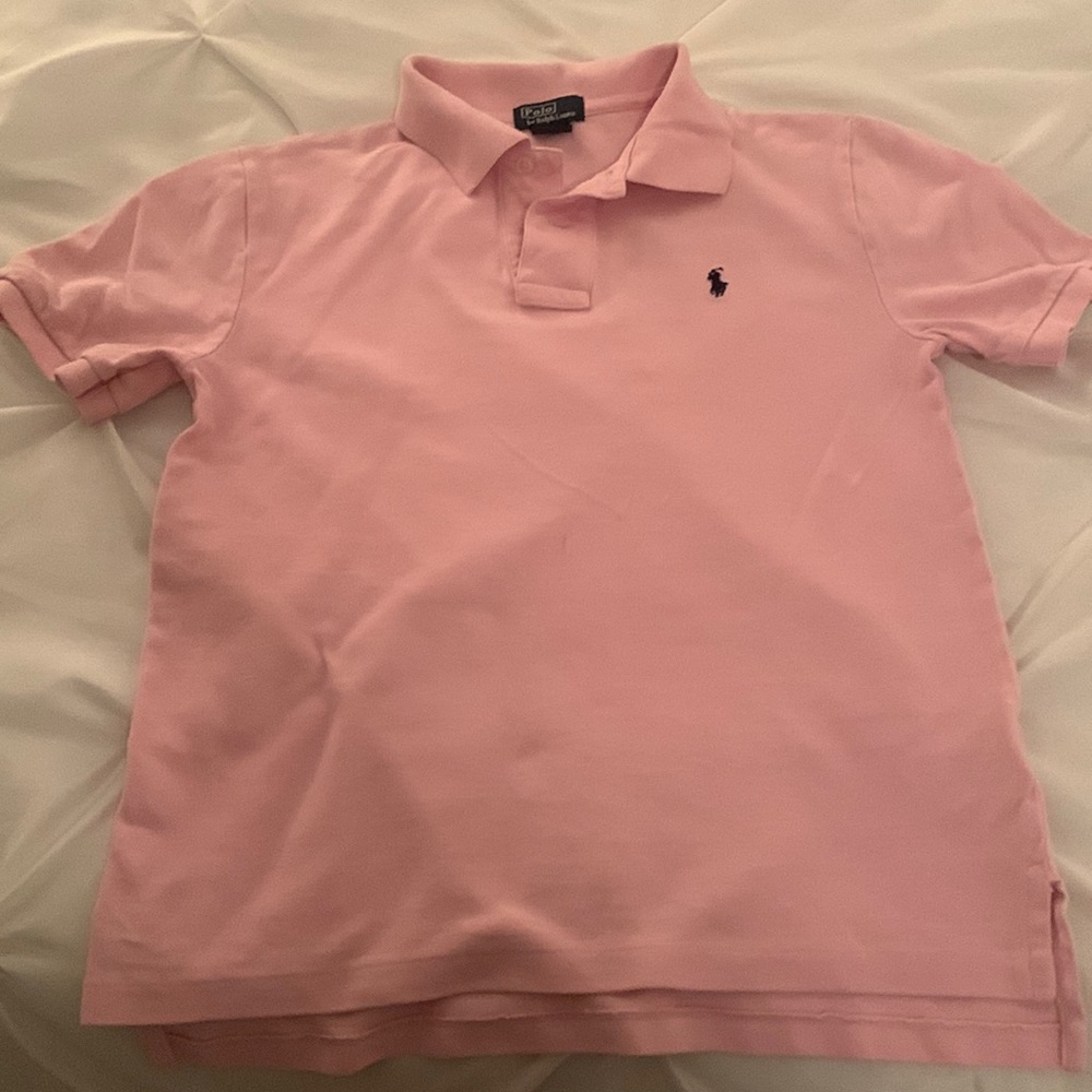 Polo Shirt Boys size 10-12 pink
